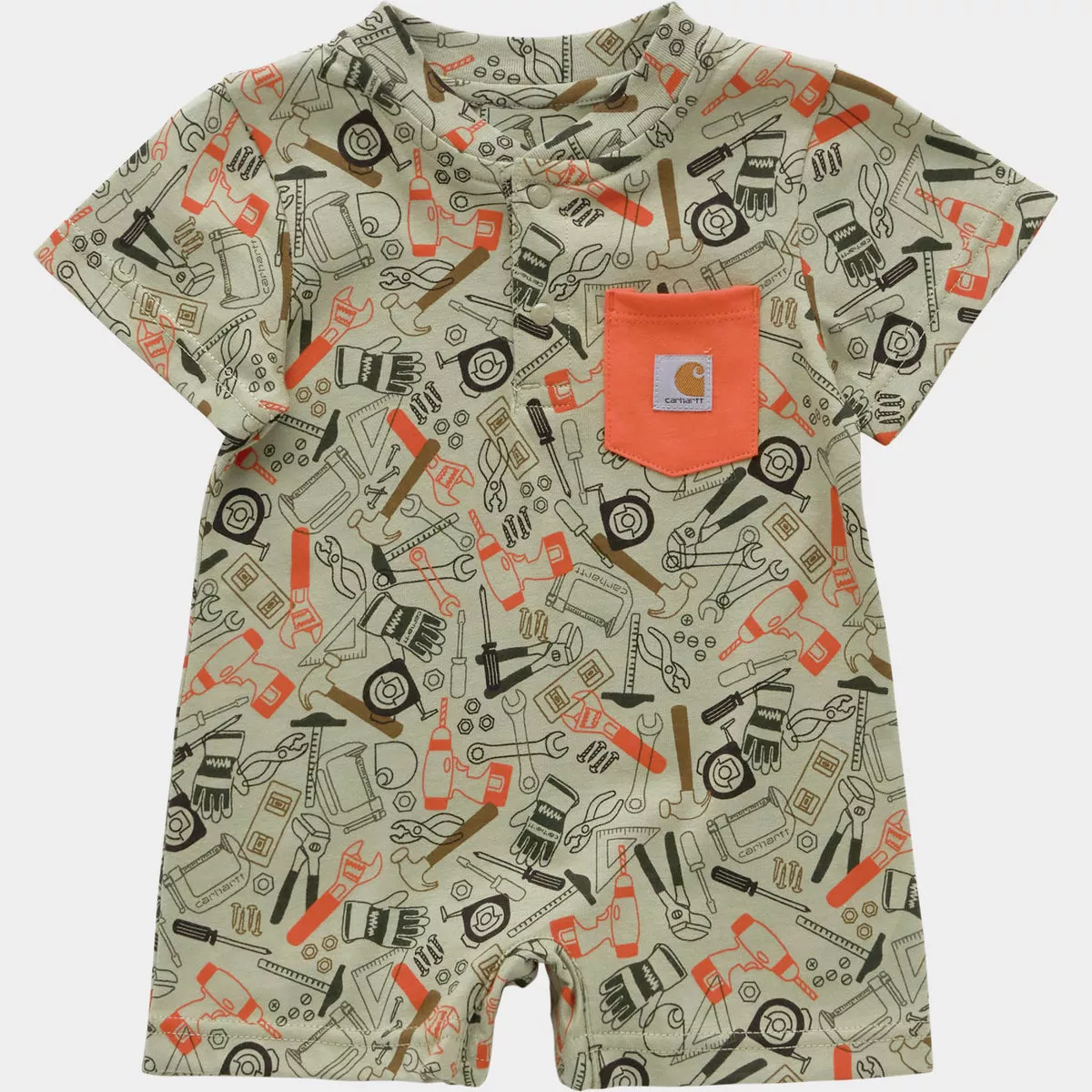 Carhartt 18M Tool Print Short-Sleeve Romper