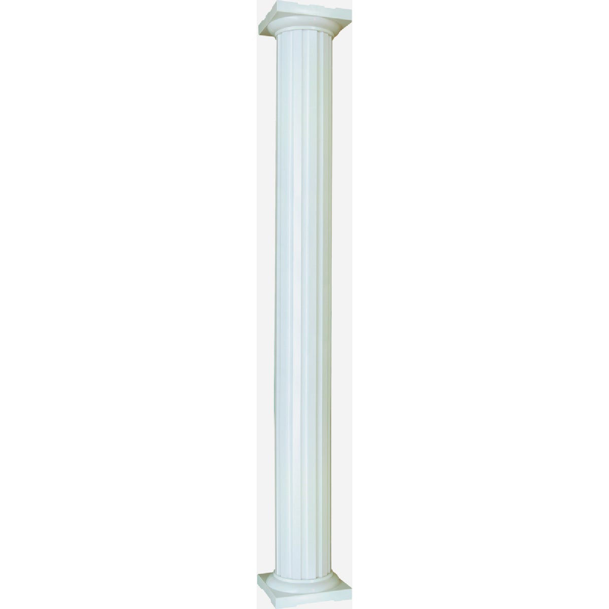 Superior Aluminum Products 8 In. x 9 Ft. White Round Fluted Aluminum