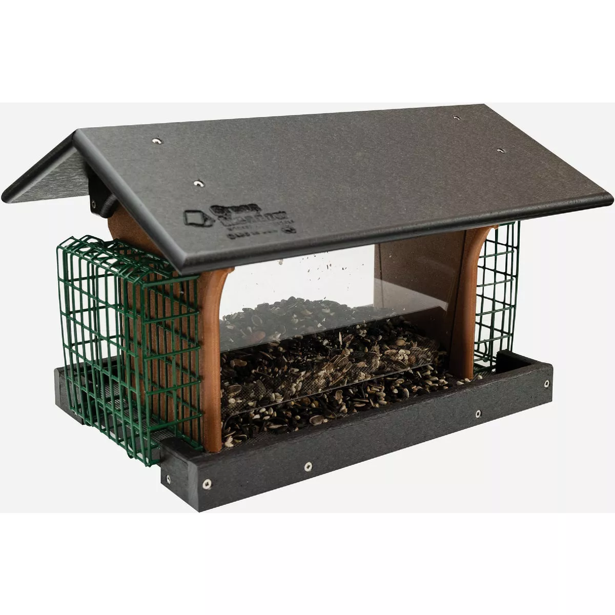 Green Meadow Classic Deluxe Post Mount Bird Feeder