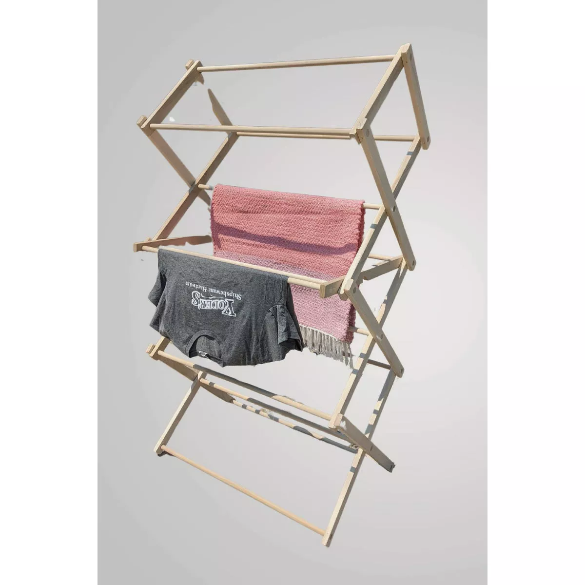 Flowing Creek 36 In. Locally Amish-Made Wooden Clothes Drying Rack