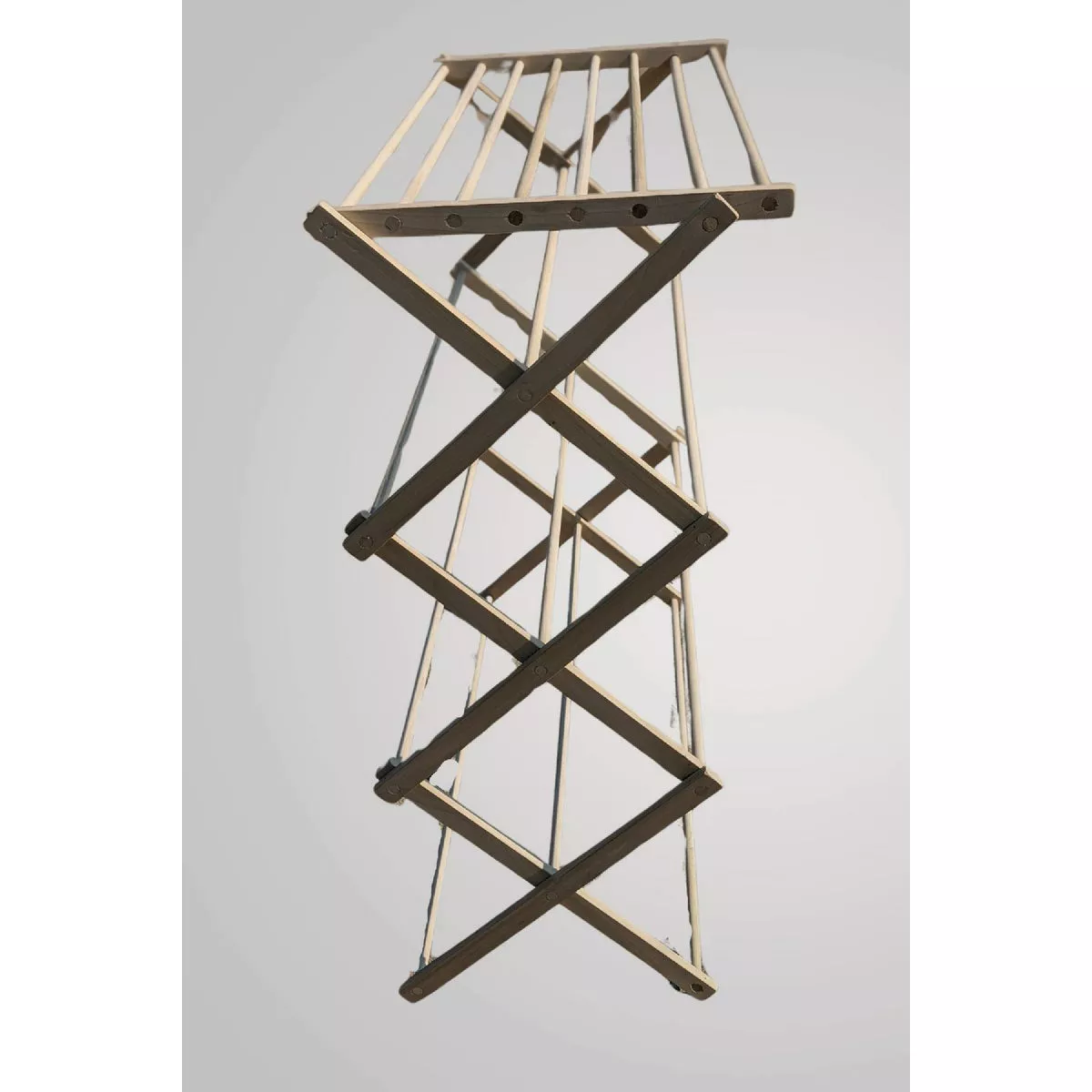 Flowing Creek 48 In. Locally Amish-Made Wooden Clothes Drying Rack With Sweater Rack - photo 2