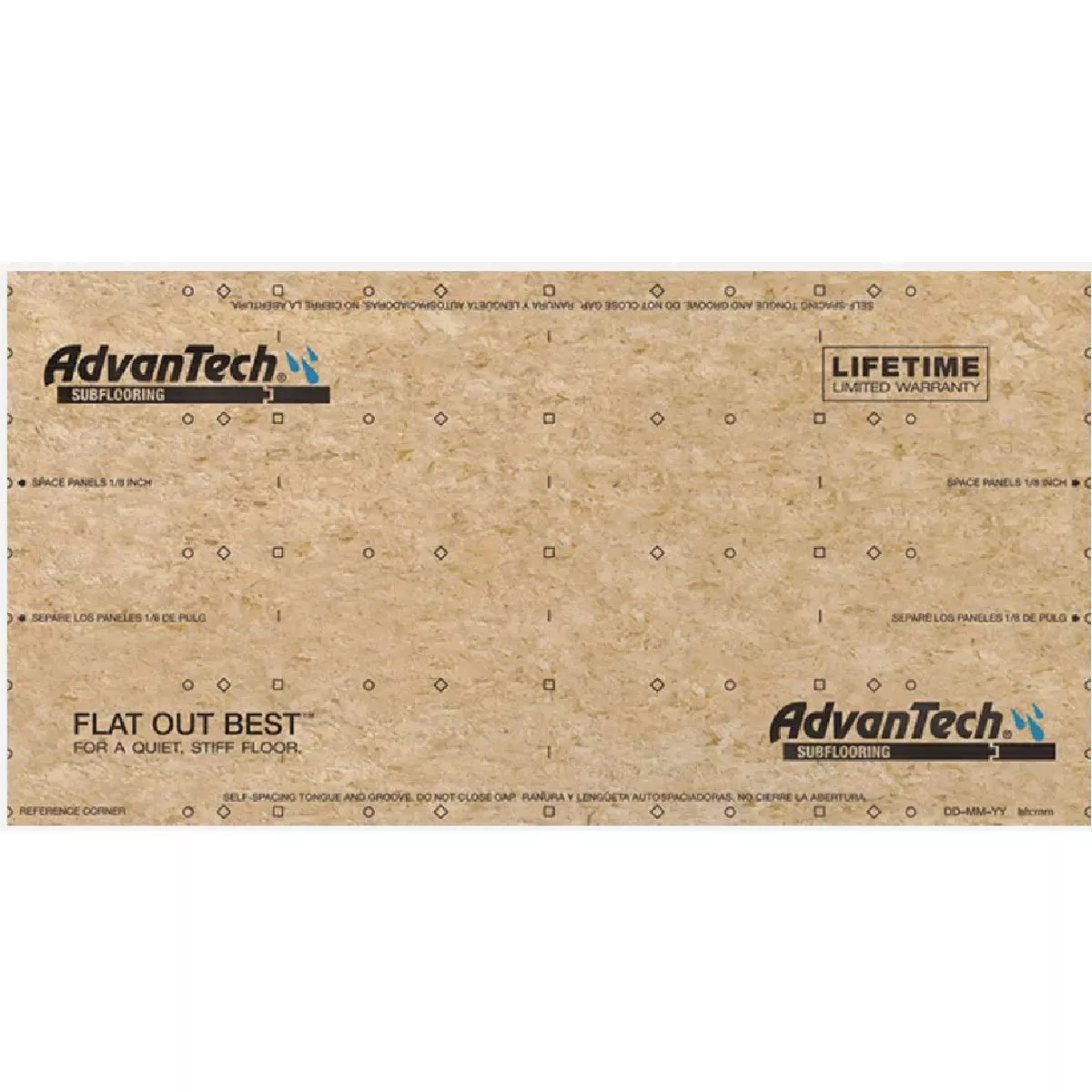 AdvanTech 23/32 In. x 4 Ft. x 8 Ft. Tongue & Groove OSB Subfloor Panel