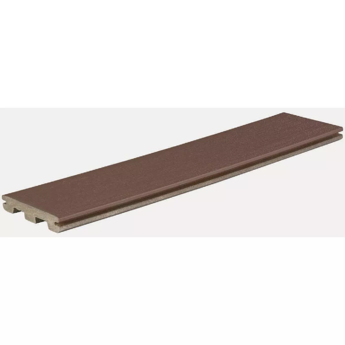 TimberTech Prime Collection 1 In. x 6 In. x 12 Ft. Grooved Composite Deck Board, Dark Teak