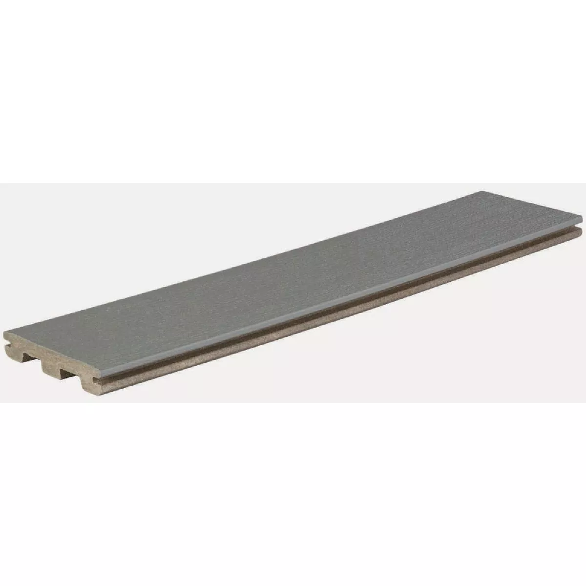 TimberTech Prime Collection 1 In. x 6 In. x 12 Ft. Grooved Composite Deck Board, Maritime Gray
