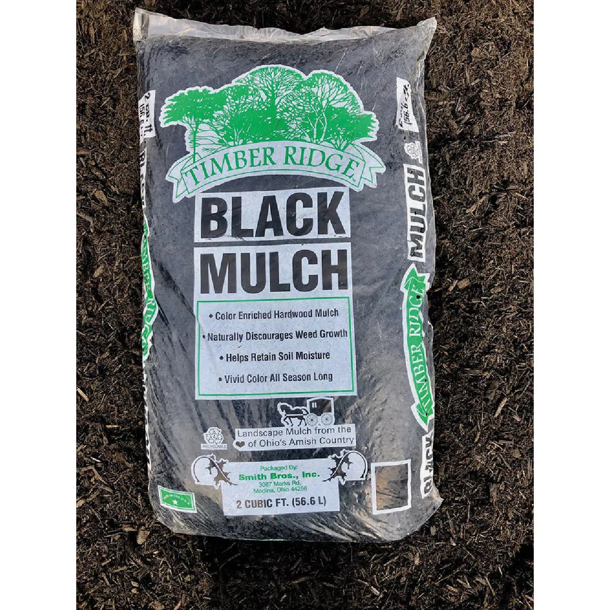 Timber Ridge 2 Cu. Ft. Color Enriched Black Mulch | True Value Hardware