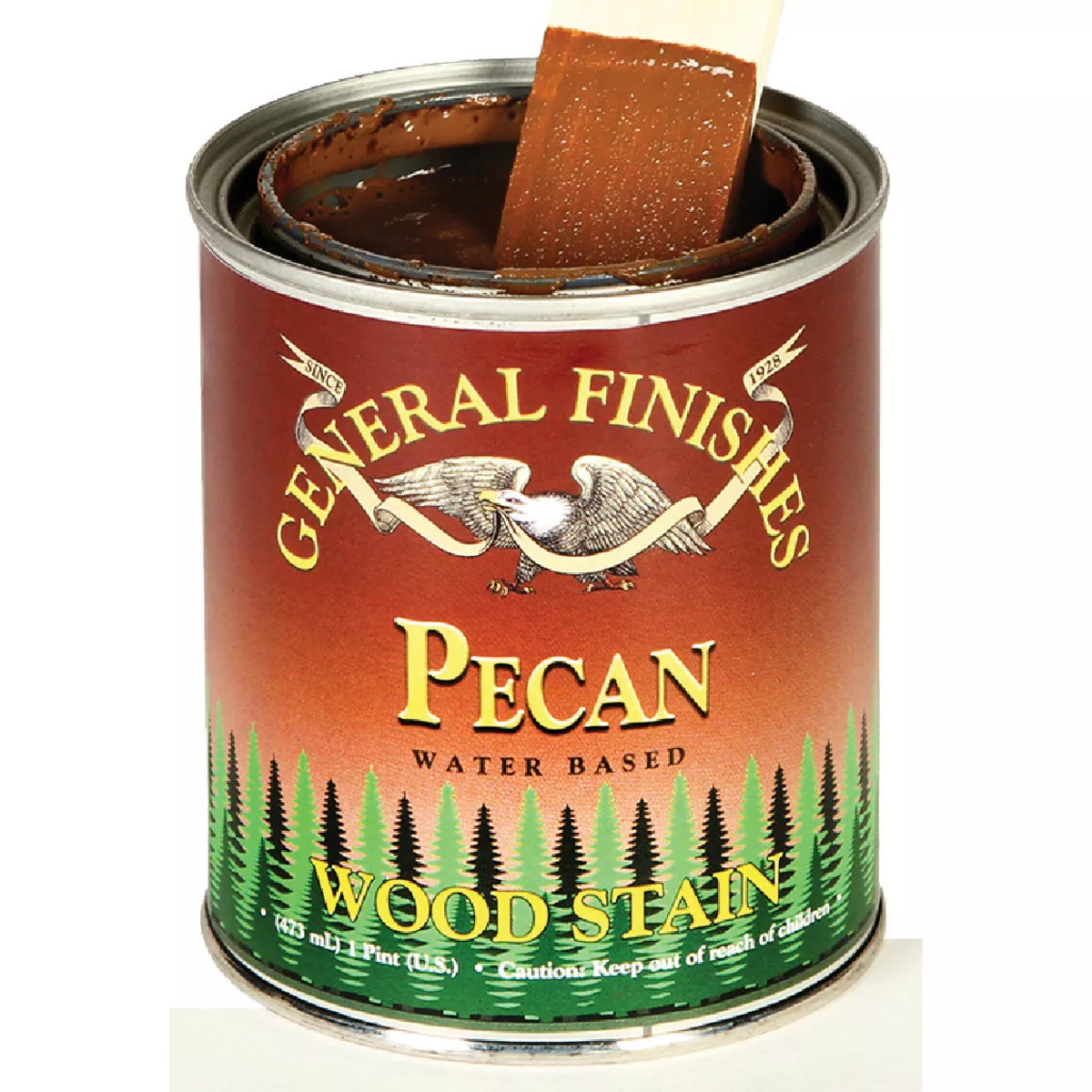 General Finishes Water Based Pecan Interior Stain, 1 Pt., 196-400