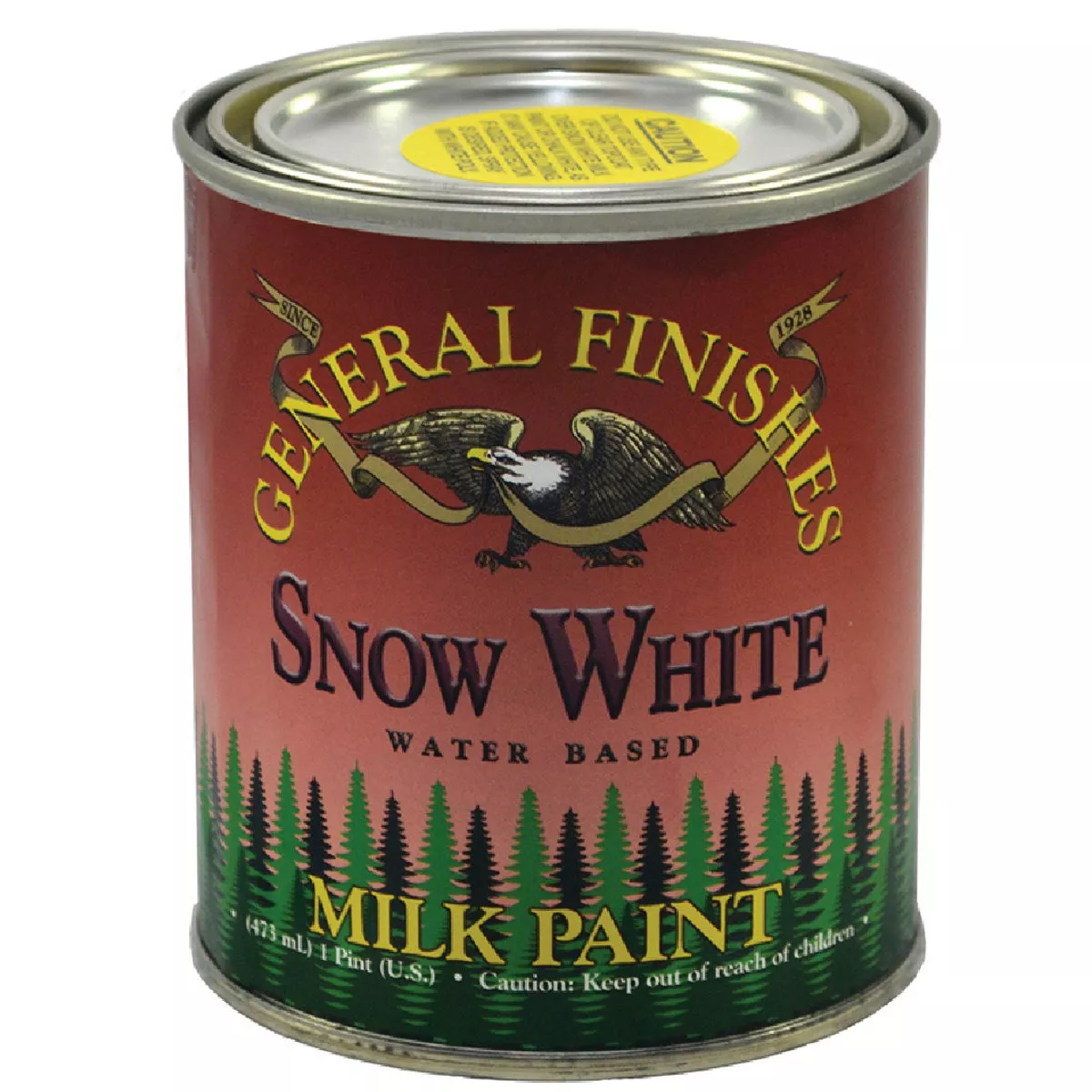 General Finishes Snow White Satin Milk Paint, 1 Pt. , 195-784