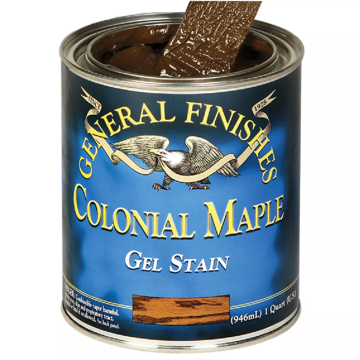 General Finishes Gel Colonial Maple Interior Stain, 1 Qt., 196-796