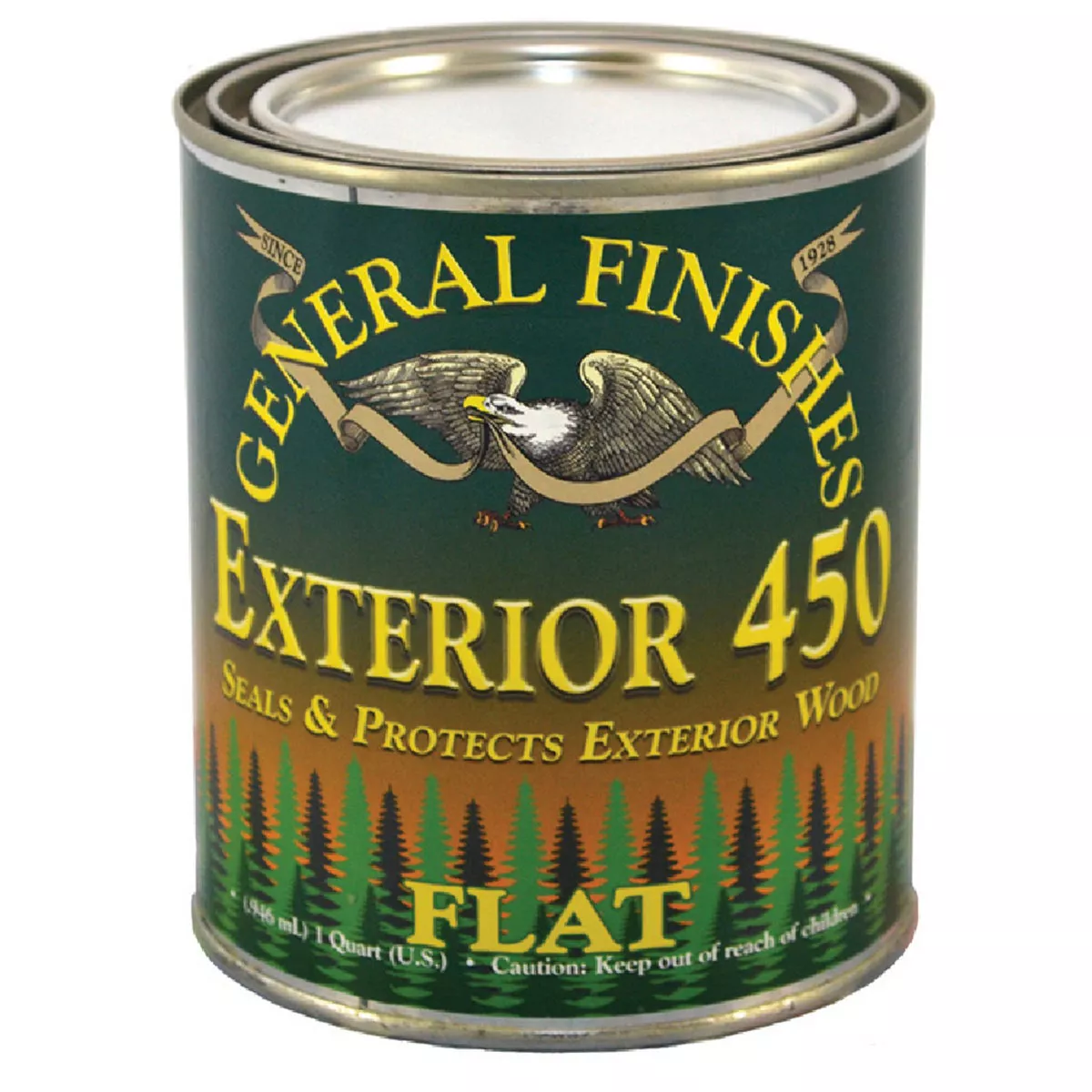 General Finishes Exterior 450 Flat Clear Exterior Finish & Preservative, 1 Qt., 196-620