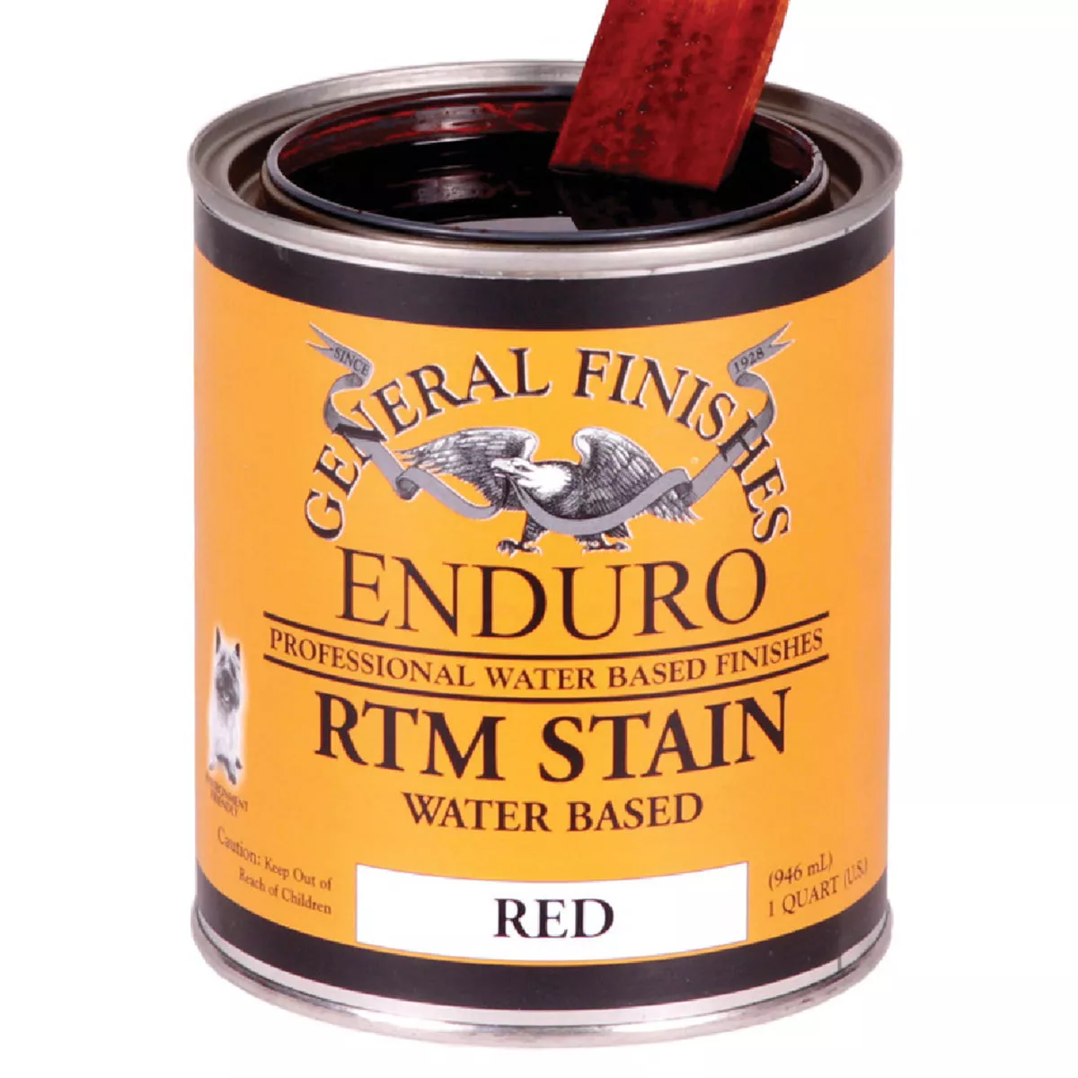 General Finishes Enduro Red Interior Stain, 1 Qt., 196-671
