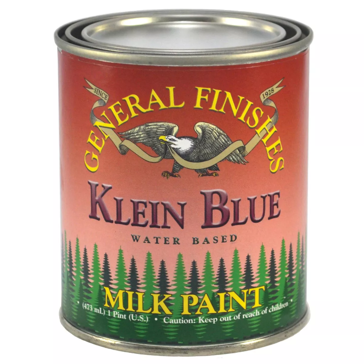 General Finishes Klein Blue Satin Milk Paint, 1 Pt. , 196-490