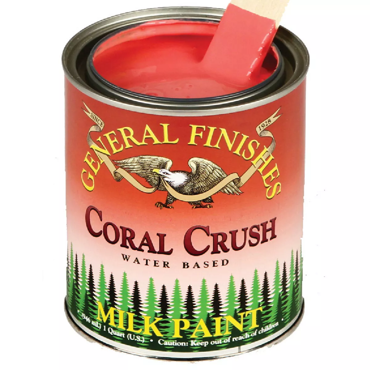 General Finishes Coral Crush Satin Milk Paint, 1 Qt., 196-477