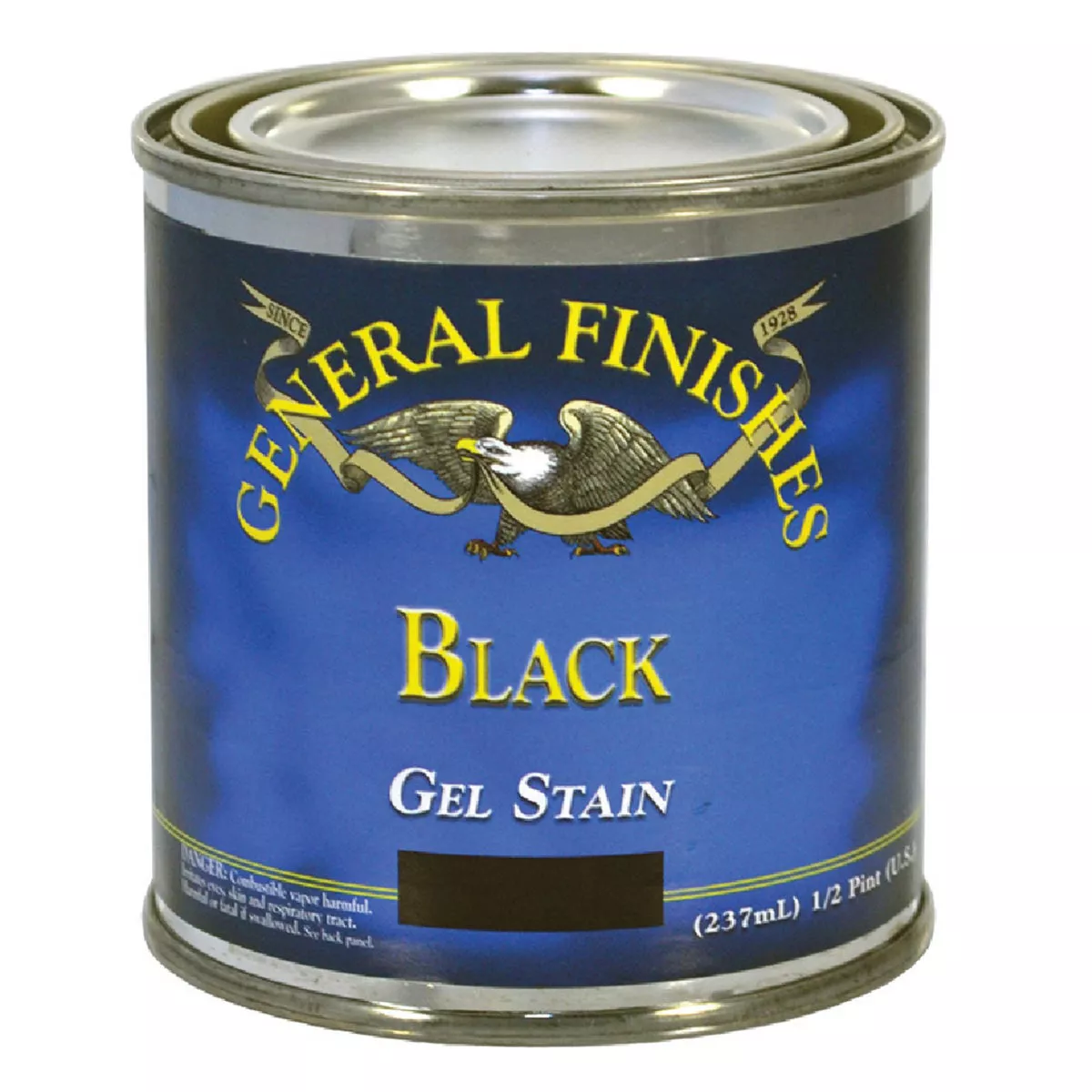 General Finishes Gel Black Interior Stain, 1/2 Pt., 195-928