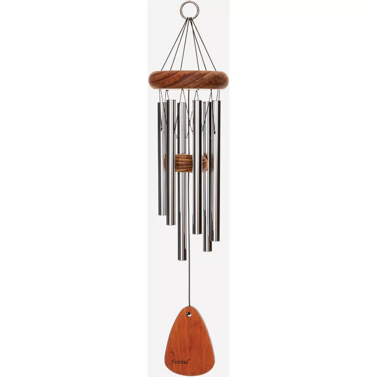 Wind River Festival 18 In. Silver Wind Chime-