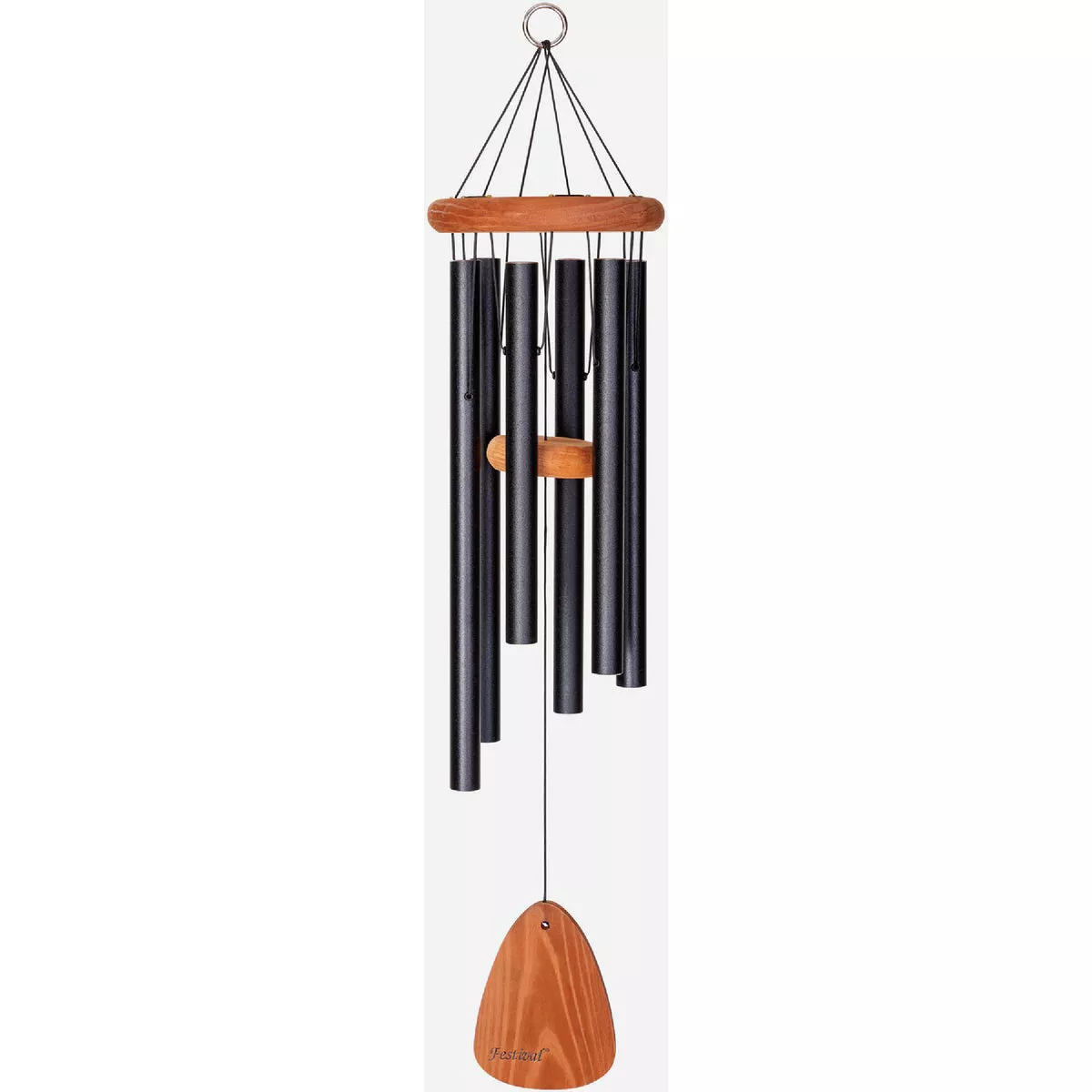 Wind River Festival 30 In. Black Wind Chime-