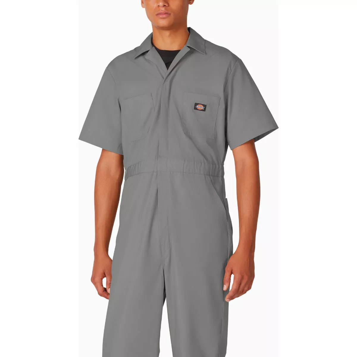 Dickies Men's Large Tall Gray Short Sleeve Coveralls