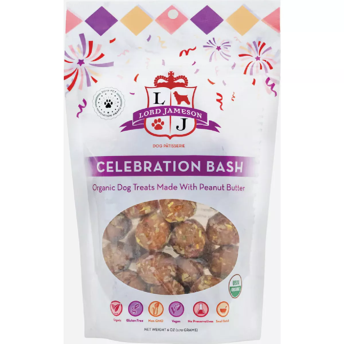 Lord Jameson 6 Oz. Celebration Bash Organic Dog Treat