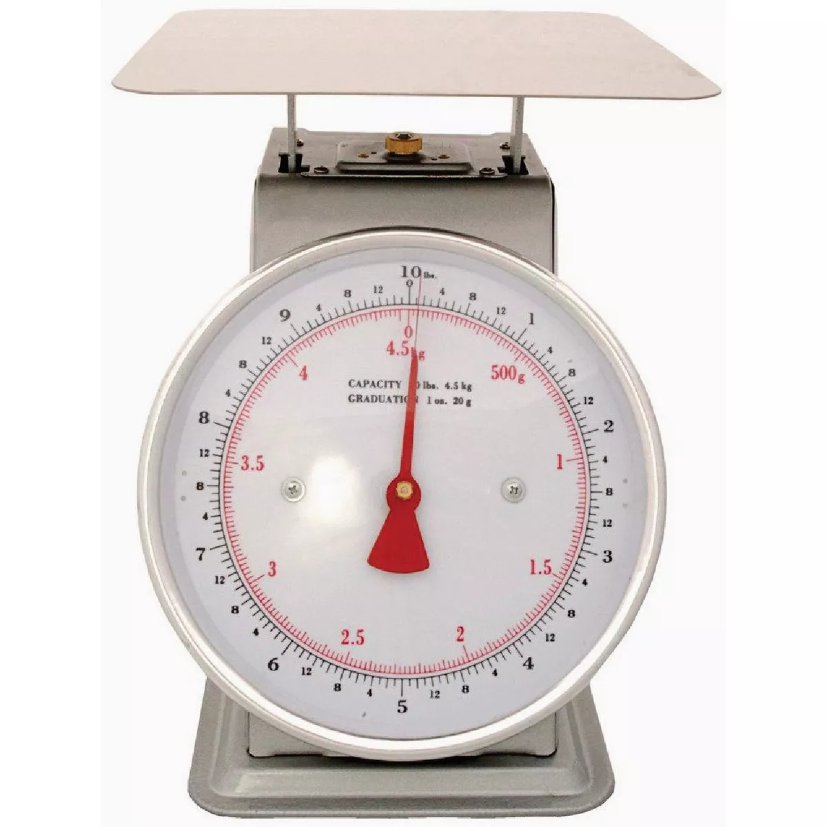 Zenport 10 lb. 9 In. x 9 In. Stainless Platform Scale