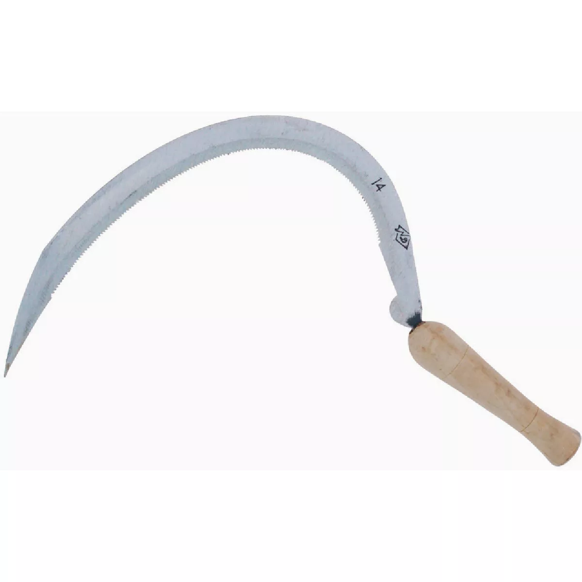 Zenport 14 In. Curved Blade Serrated Scythe