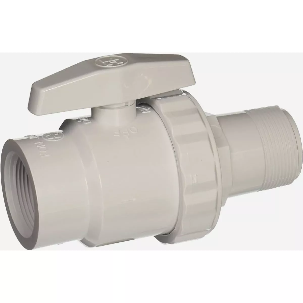 Hayward 1-1/2 In. MIP x 1-1/2 In. FIP 2-Way Trimline Ball Valve ABS