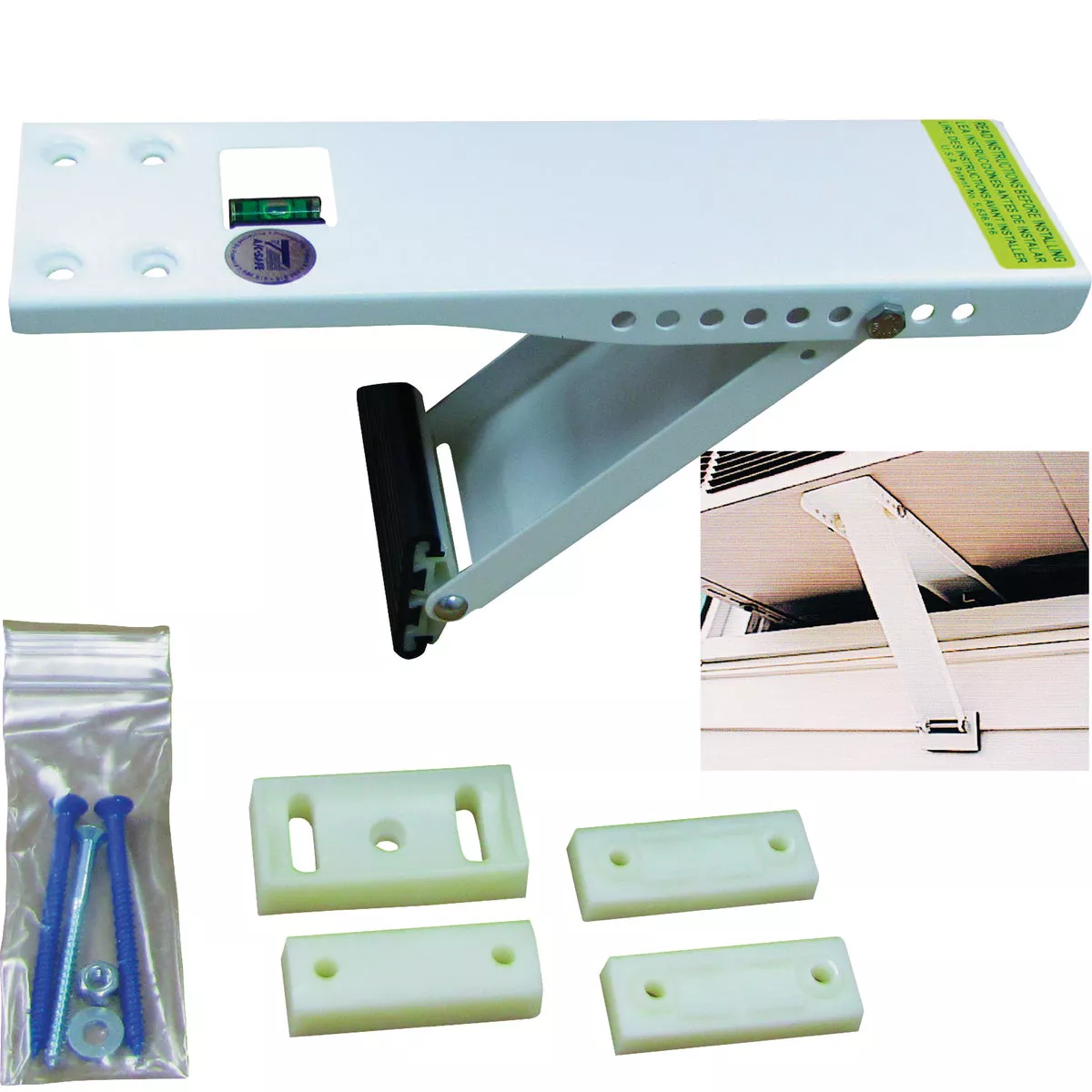 A/C Safe Coast Air 160 Lb. Load Rating Window Air Conditioner Bracket
