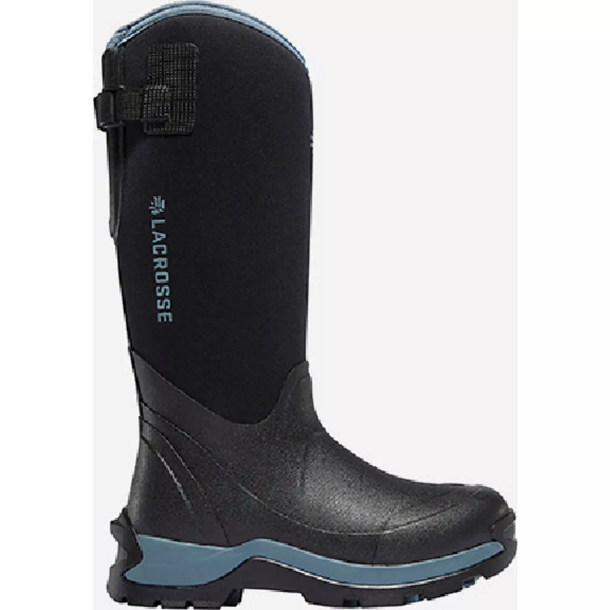 LaCrosse Alpha Thermal Women's 14 In. Black/Cerulean 7.0MM Neoprene Insulated Rubber Boot, Size 7