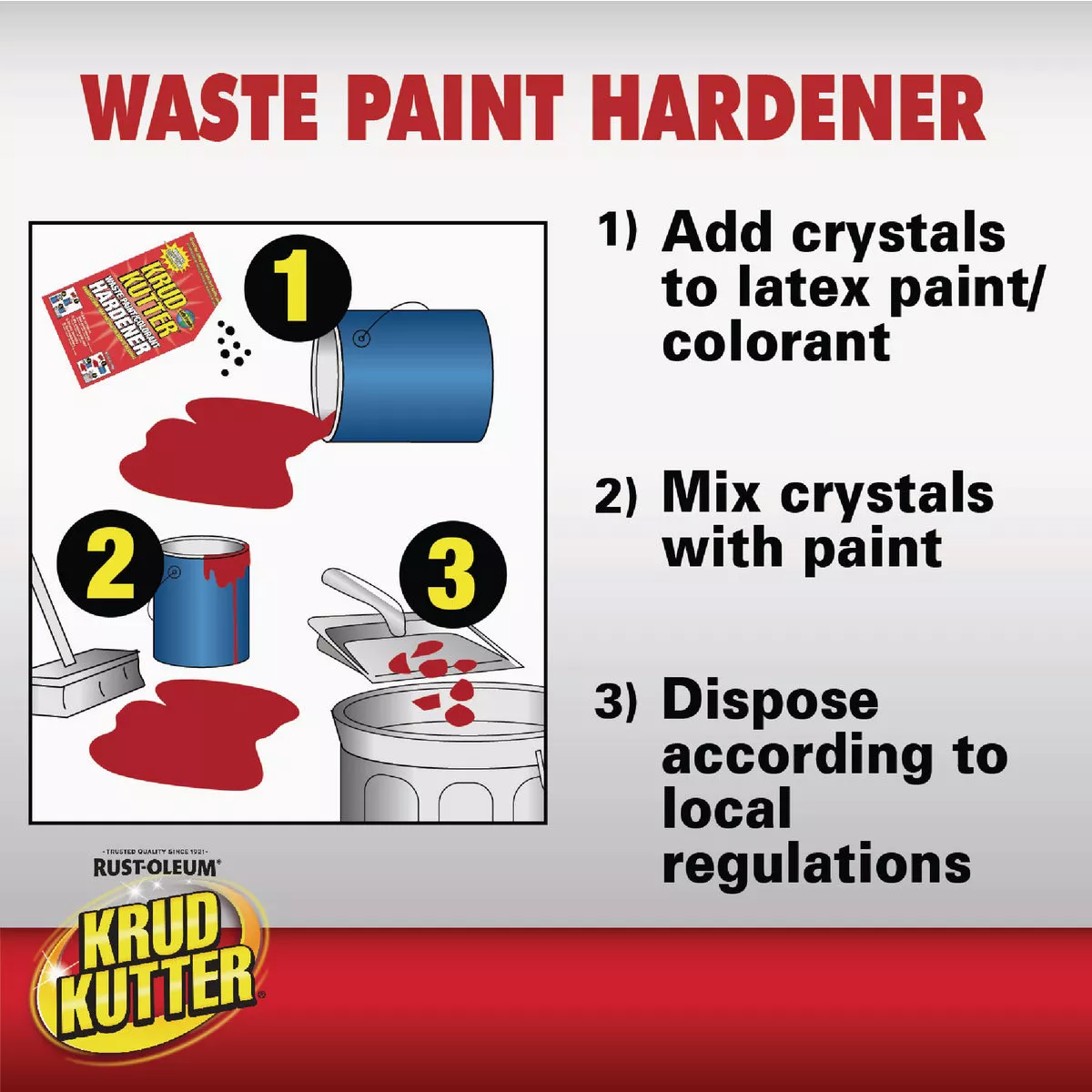 Krud Kutter 5 Gal. Waste Paint and Colorant Hardener- - photo 2