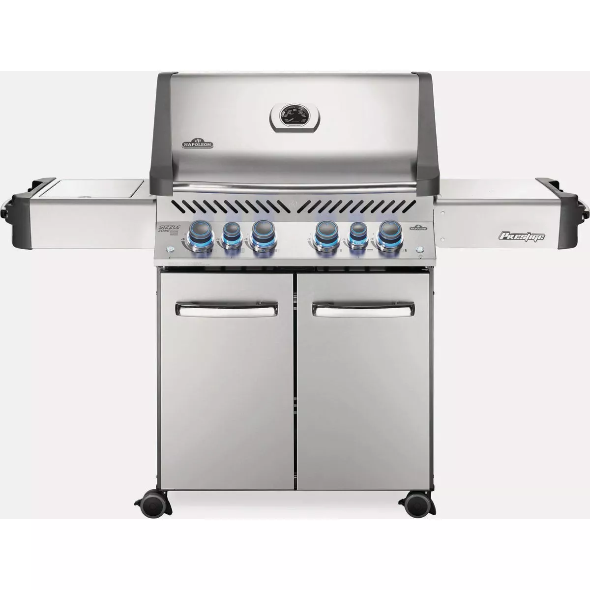 Napoleon Prestige 500 RSIB 6-Burner LP Gas Grill with Infrared Side & Rear Burners, Stainless Steel