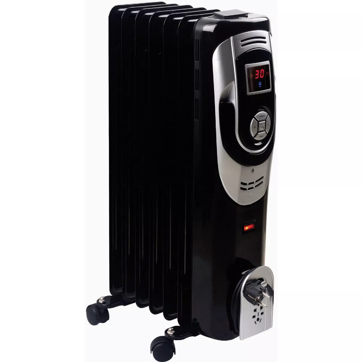 Optimus 1500W 110V Portable Digital 7 Fins Oil Filled Radiator Heater