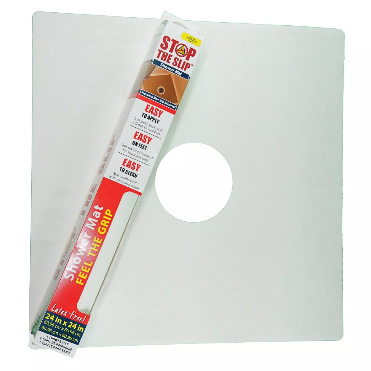 HandiProducts STOP THE SLIP 24 In. x 24 In. Clear Safety Tread
