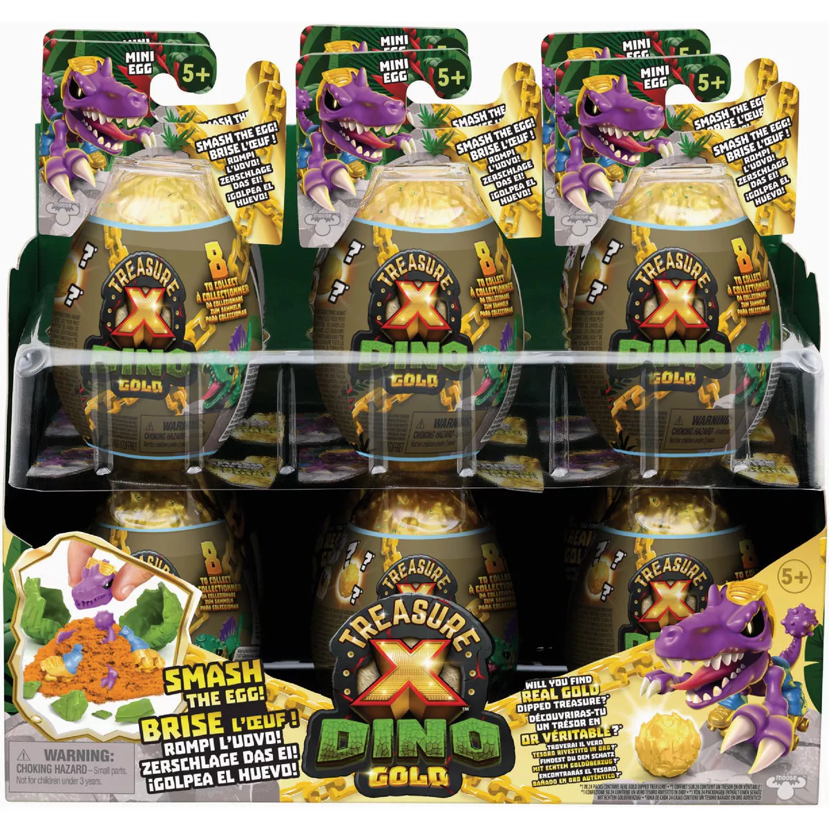 Treasure X Dino Gold Mini Egg Single Pack, Series 4