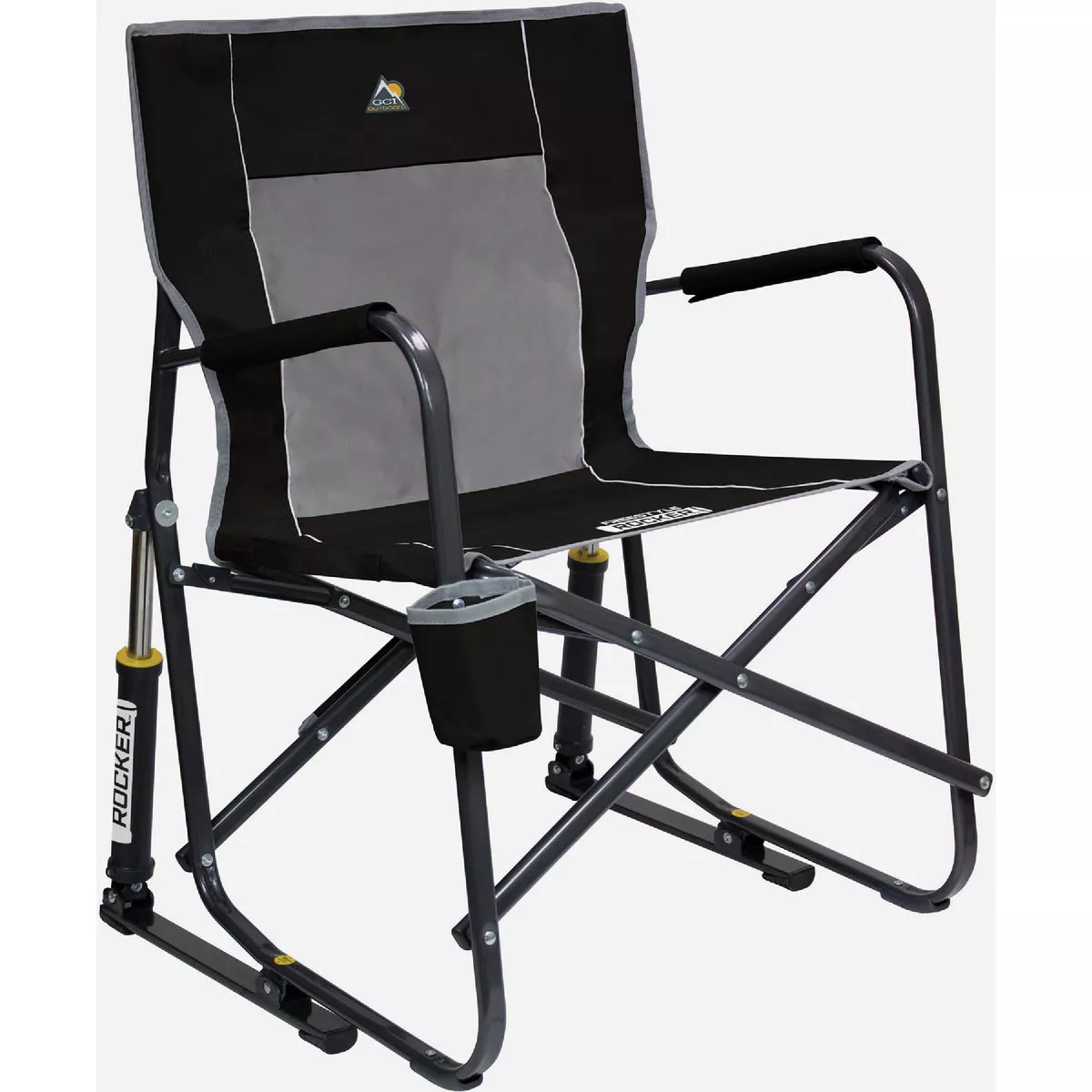 GCI Outdoor Freestyle Black Folding Rocker