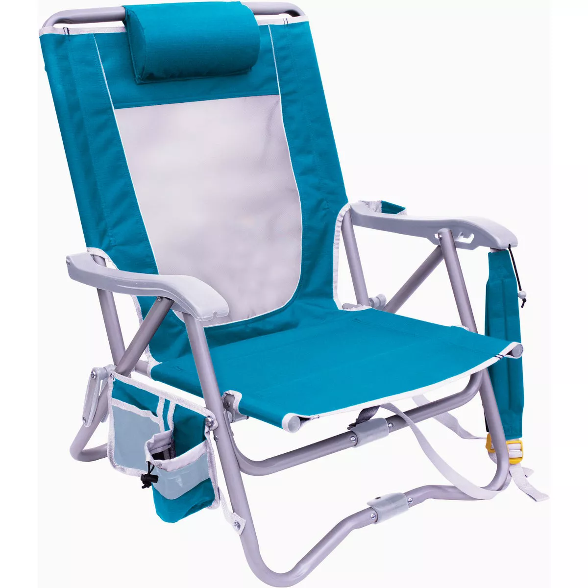 GCI Waterside Bi-Fold Slim Saybrook Blue Beach Chair