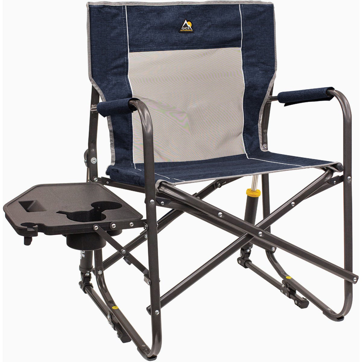GCI Outdoor Freestyle Heathered Indigo Rocker with Side Table | Do