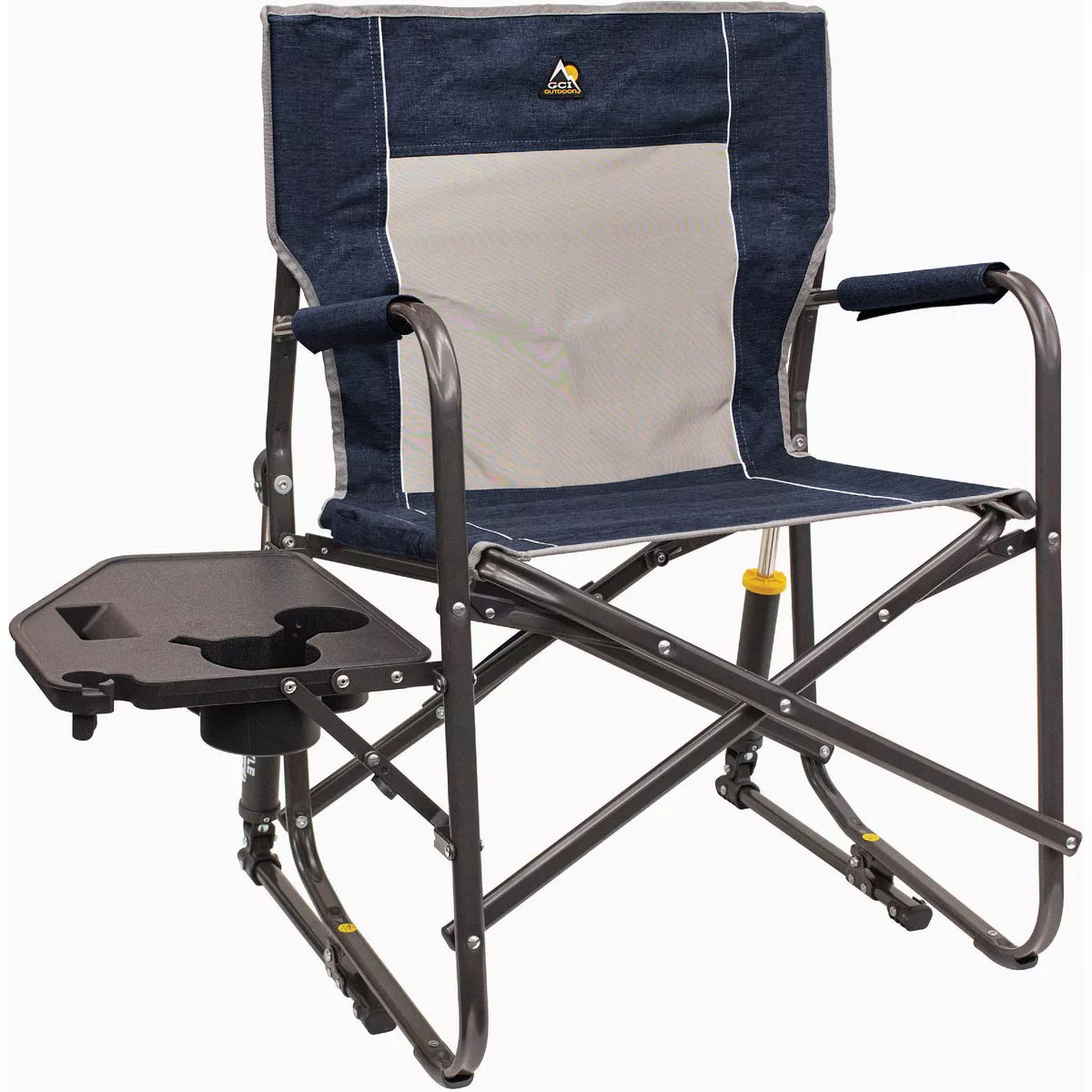GCI Outdoor Freestyle Heathered Indigo Rocker with Side Table | Do