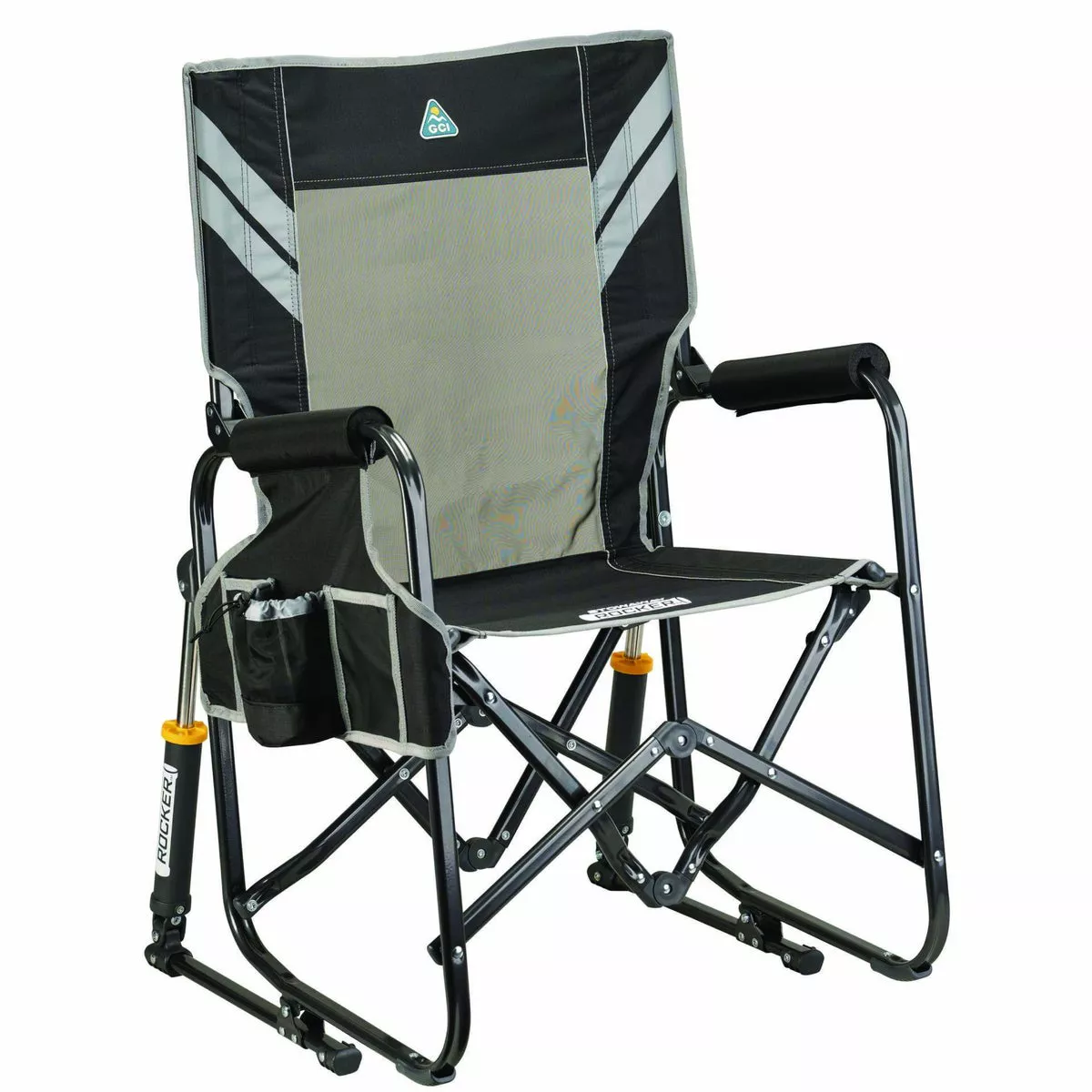 GCI Outdoor Varsity Black/Gray Stowaway Rocker
