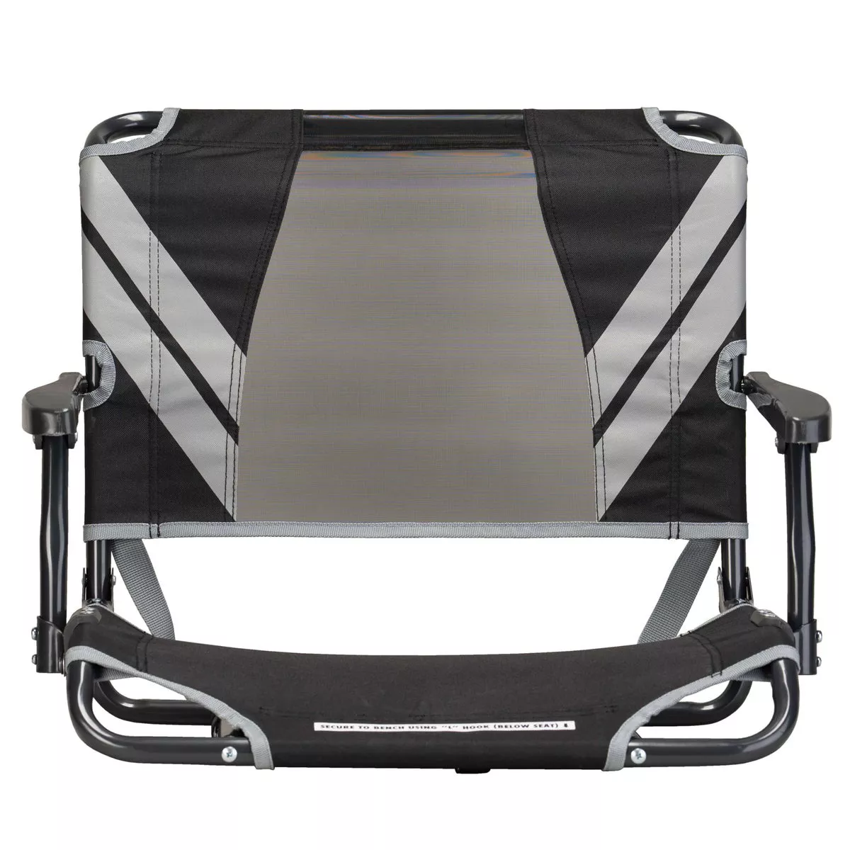 GCI Outdoor Varsity Black/Gray Big Comfort Stadium Chair with Armrests - photo 4