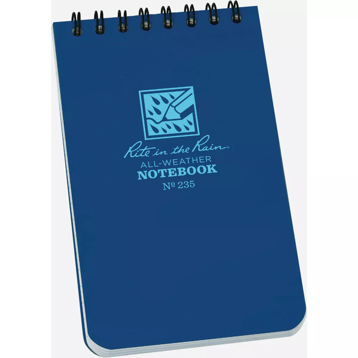 Rite in the Rain 3 In. x 5 In. 50-Sheet Top Spiral Blue Notebook