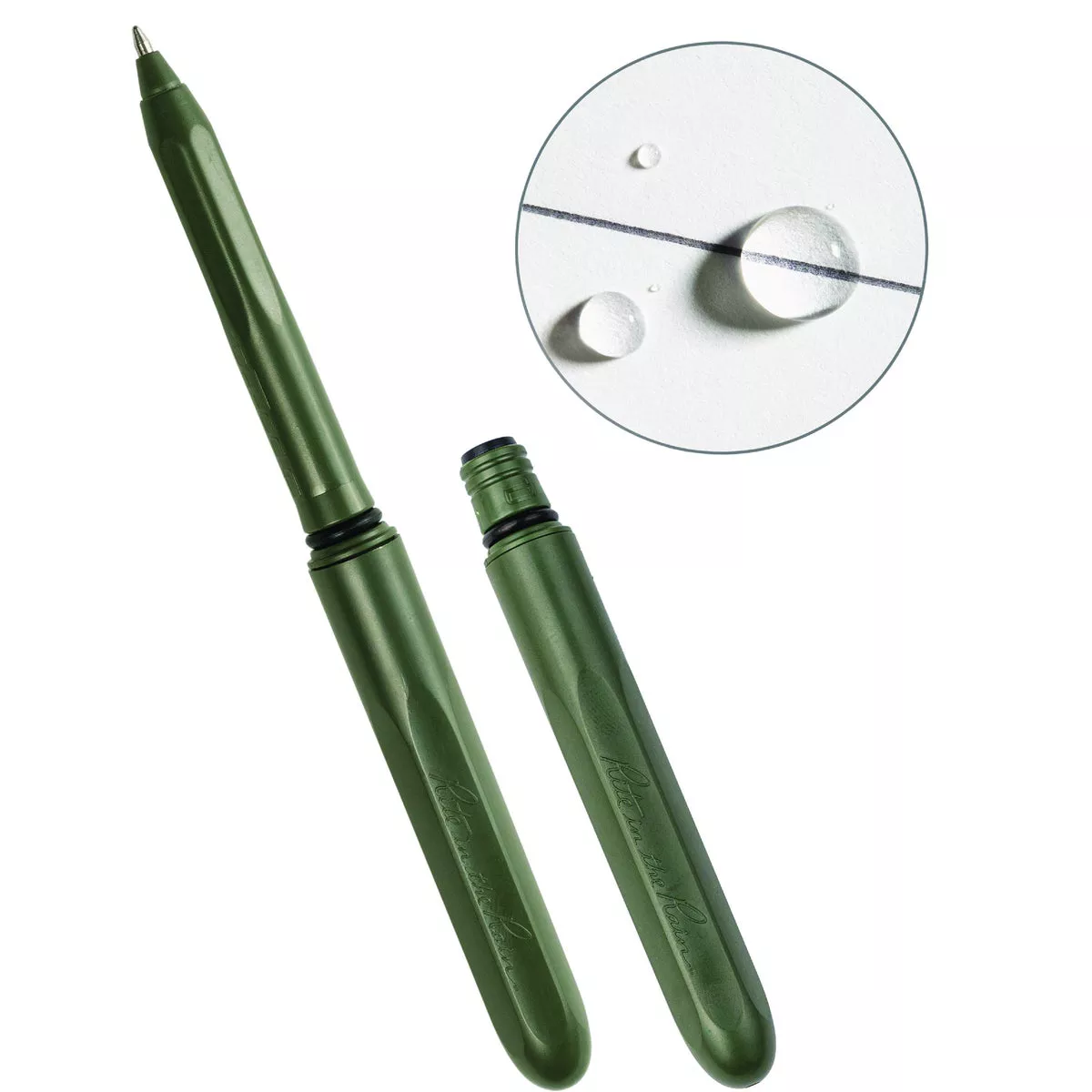 Rite in the Rain Olive Drab All-Weather Pocket Pen, Black Ink (2-Pack)-