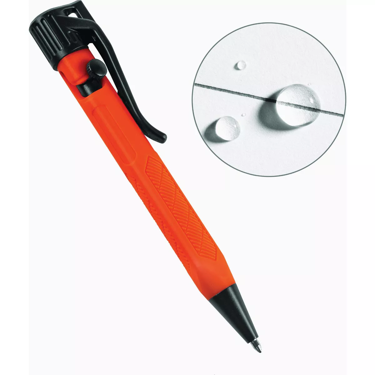 Rite in the Rain Orange All-Weather Mini-Bolt Pen, Black Ink-