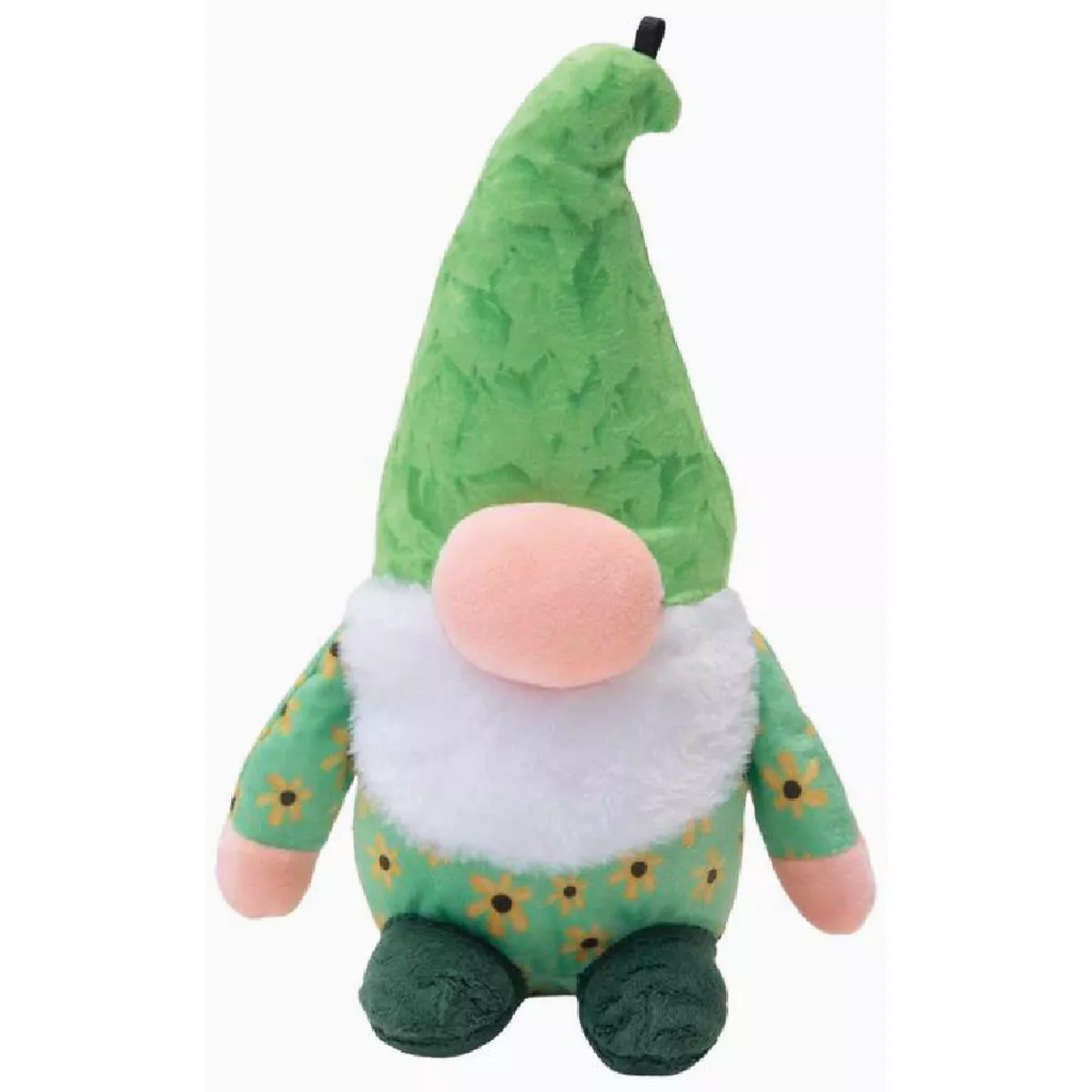 Snugarooz Meadow the Gnome 7 In. Green Dog Toy