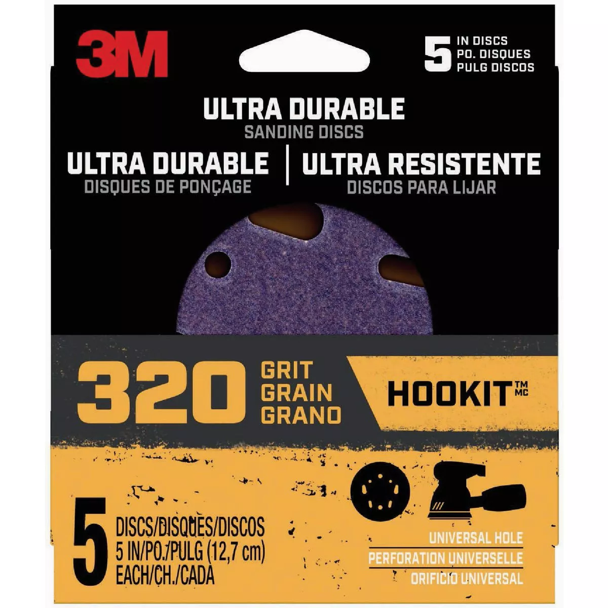 3M 5" H&I/Univ 320 Grit Sanding Disc