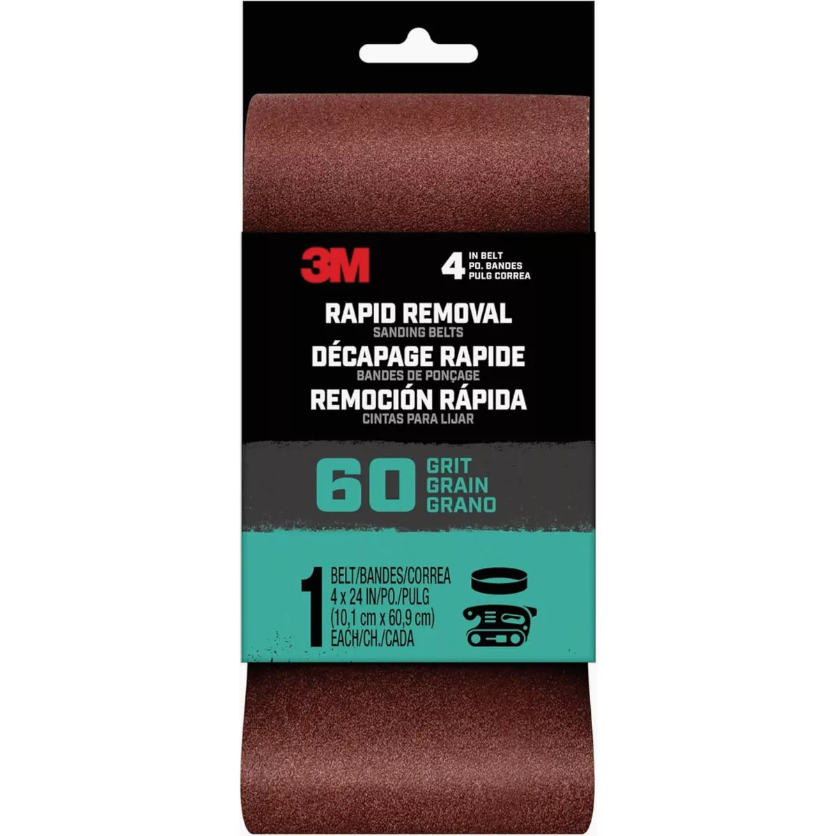 3M 4 In. x 24 In. 60 Grit Sanding Belt