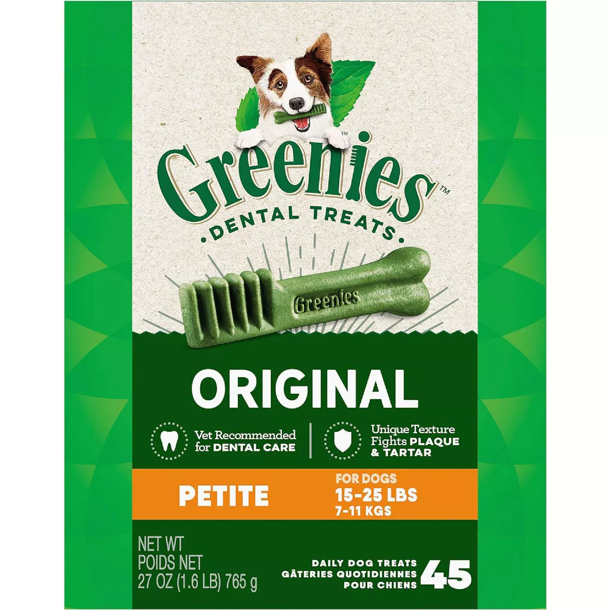 Greenies Petite Small Dog Original Flavor Dental Dog Treat (45-Pack) - photo 2