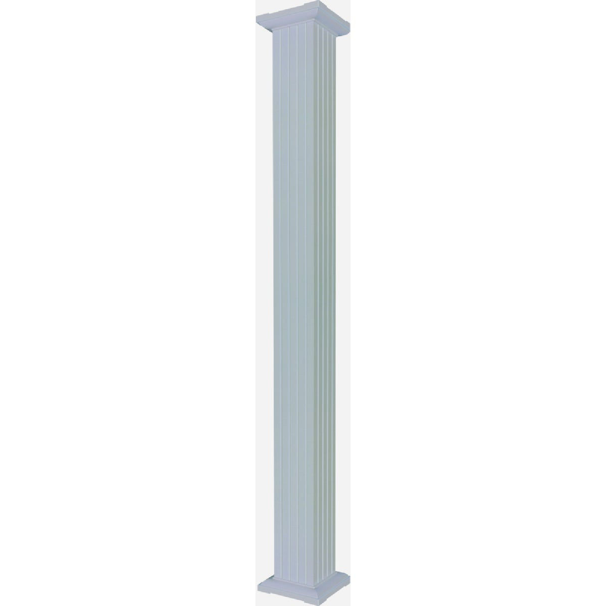 Superior Aluminum Products 8 In. x 8 Ft. Mill Square Fluted Aluminum