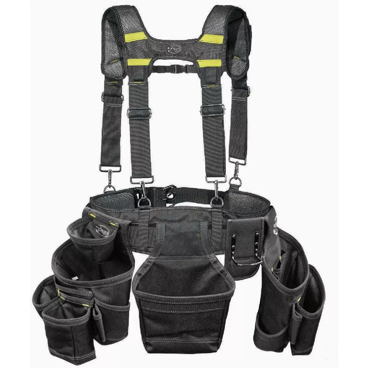 Dead On Professional Framers Suspenders 3-Pouch Tool Belt