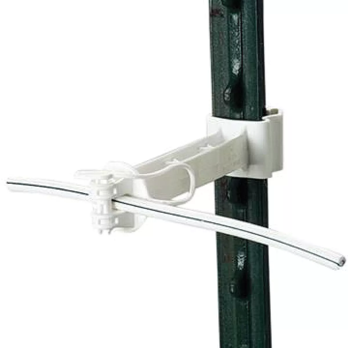 Gallagher T-Post Offset White Plastic Electric Fence Insulator (20-Pack)