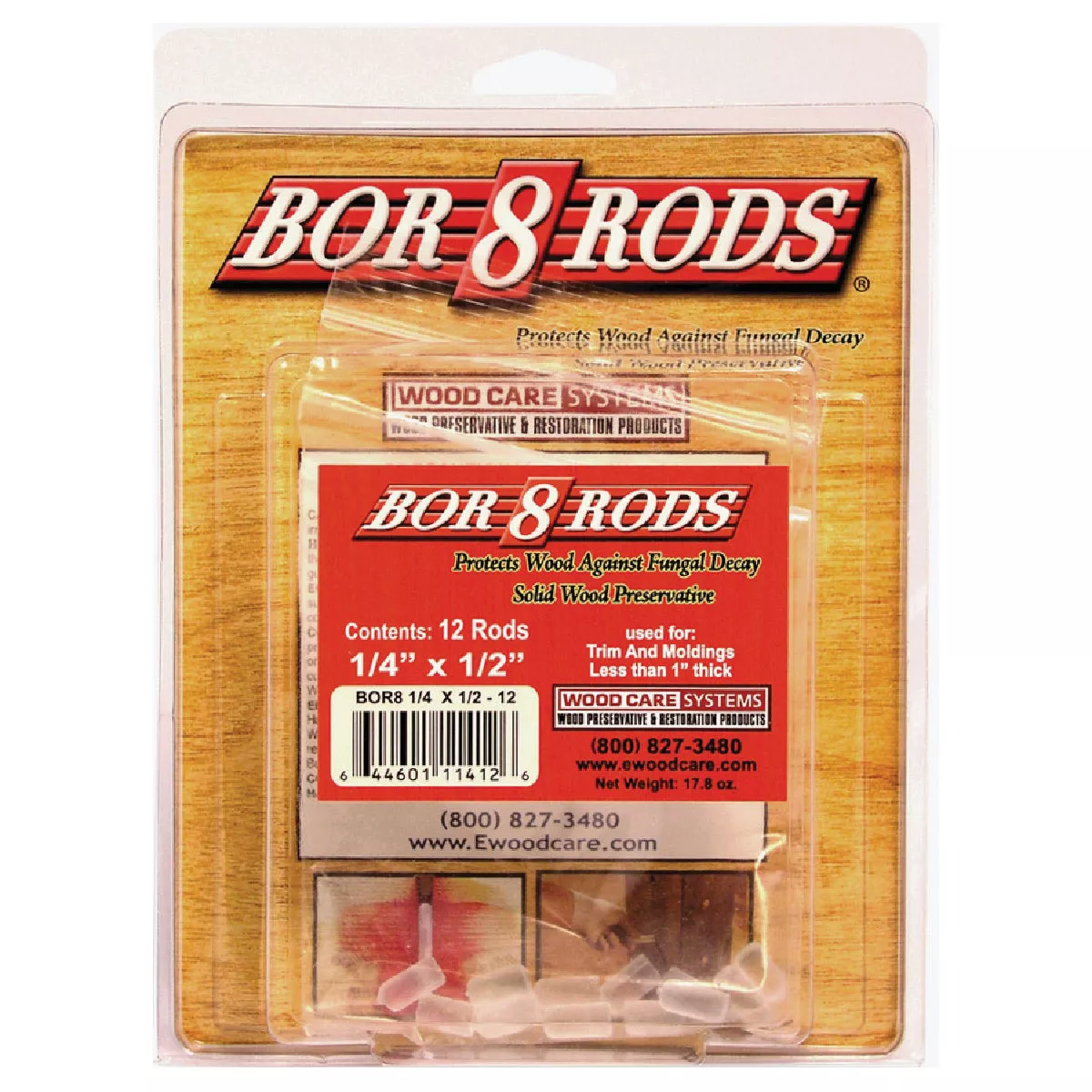 Wood Care Systems 14 In. x 1/2 In. Borate Rod, 406-382