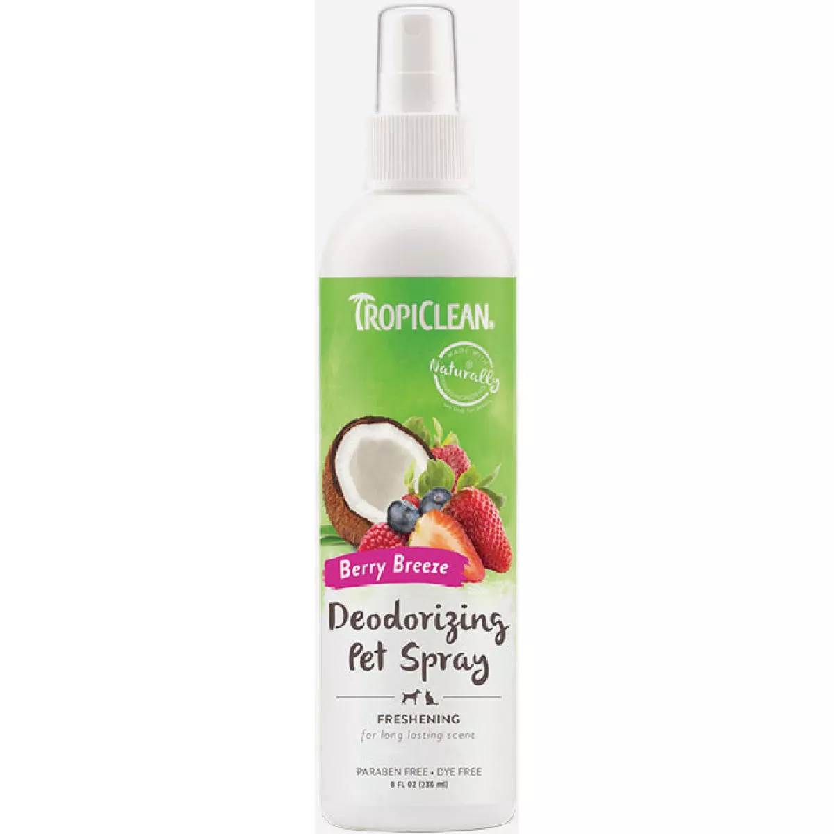 Tropiclean 8 Oz, Berry Breeze Deodorizing Pet Spray