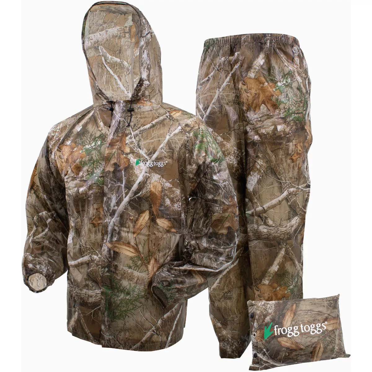 Frogg Toggs Ultra-Lite Men's 2XL Realtree Edge Waterproof Rain Suit